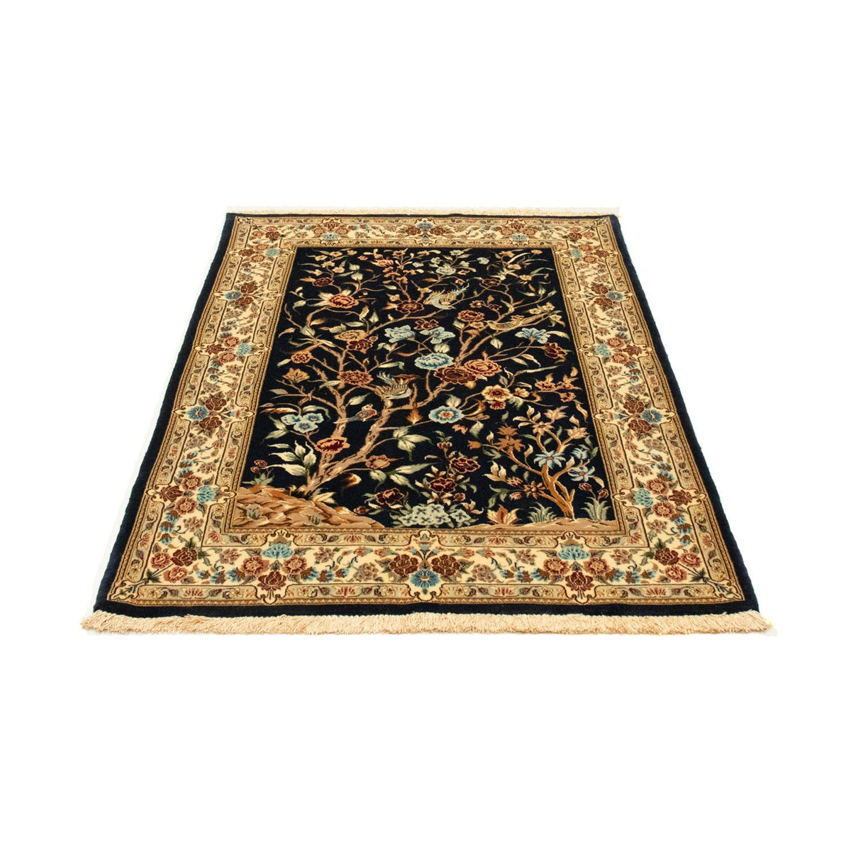 Perser Rug - Ghom - 154 x 100 cm - black