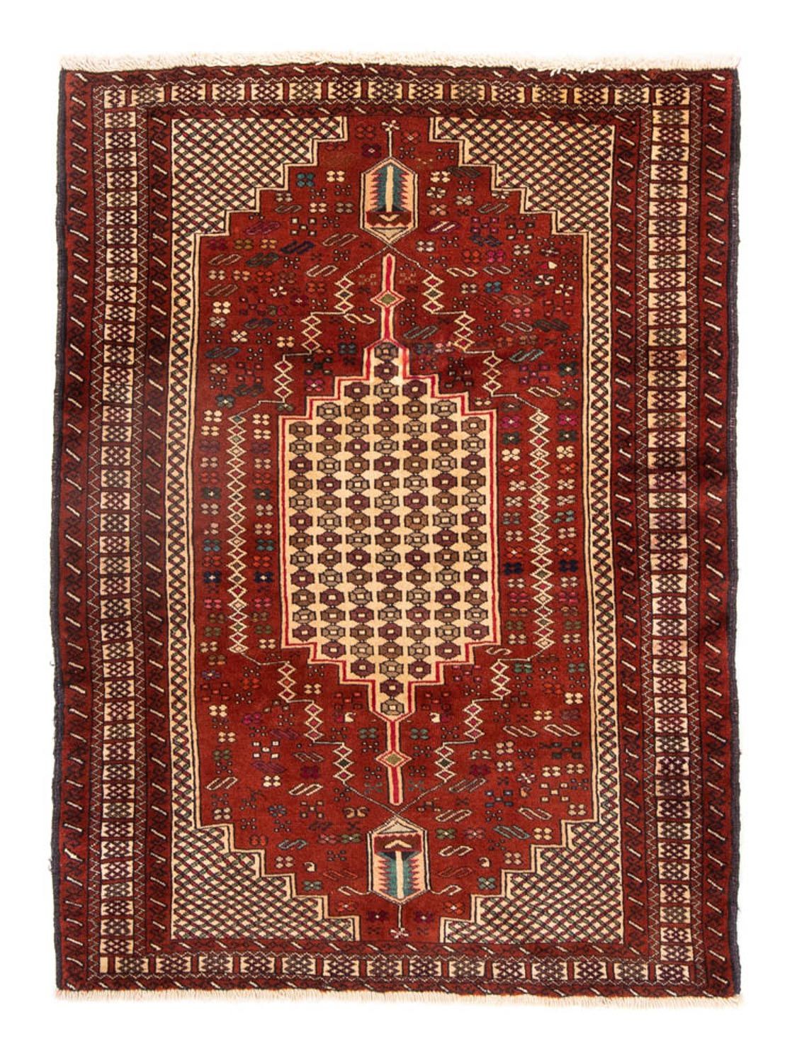 Belutsch Rug square  - 174 x 133 cm - red