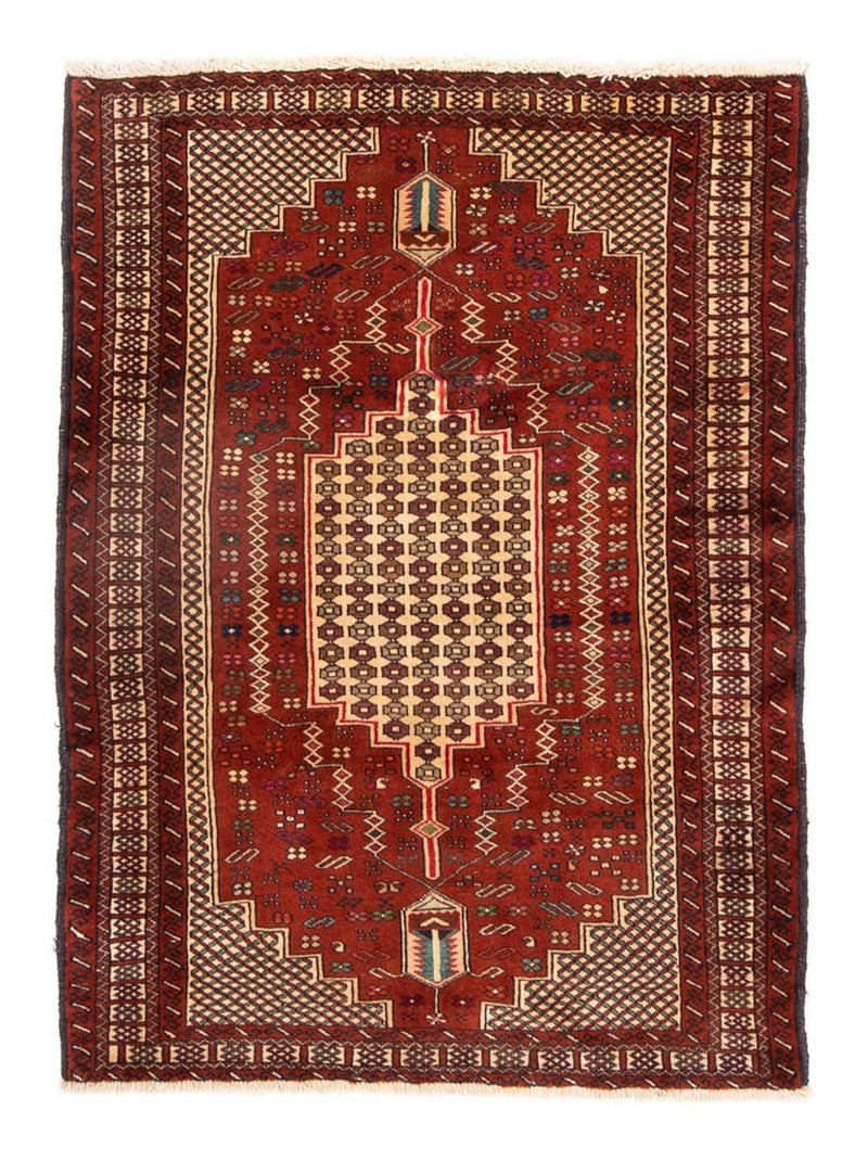 Belutsch Rug square  - 174 x 133 cm - red