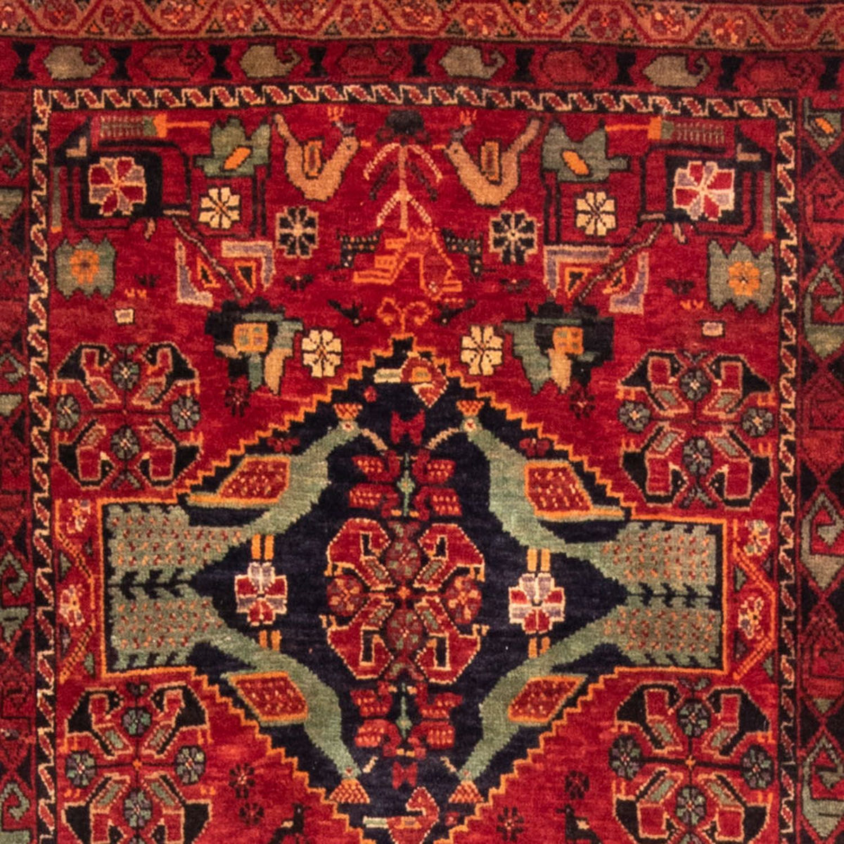 Runner Belutsch Rug - 200 x 100 cm - red