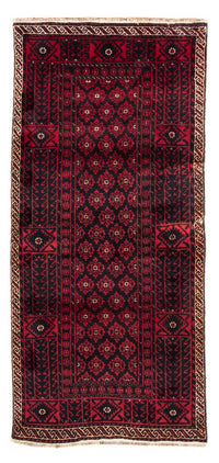 Runner Belutsch Rug - 222 x 110 cm - dark red