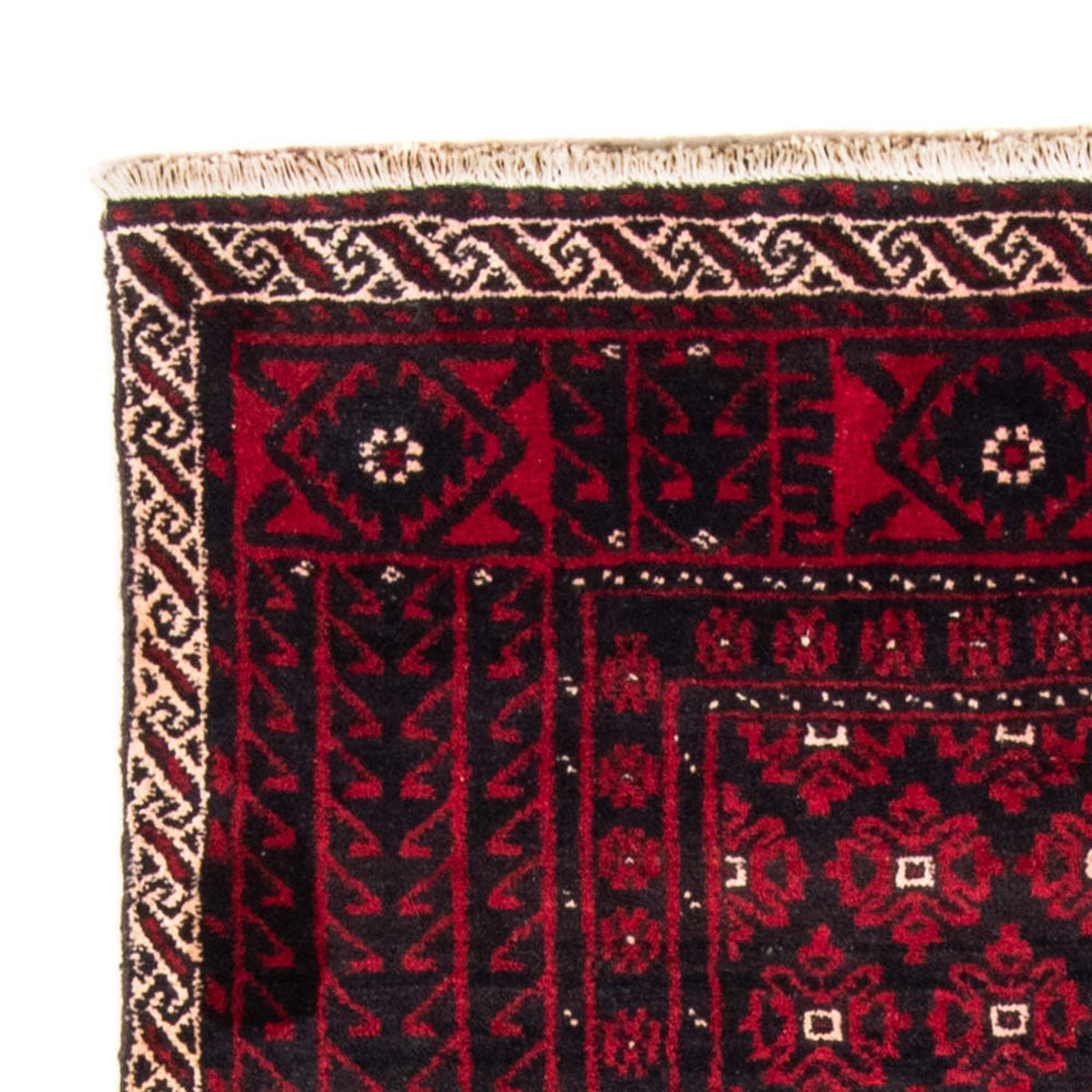 Runner Belutsch Rug - 222 x 110 cm - dark red