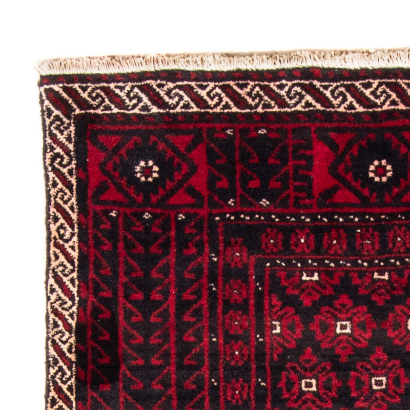 Runner Belutsch Rug - 222 x 110 cm - dark red