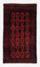 Runner Belutsch Rug - 185 x 110 cm - dark red
