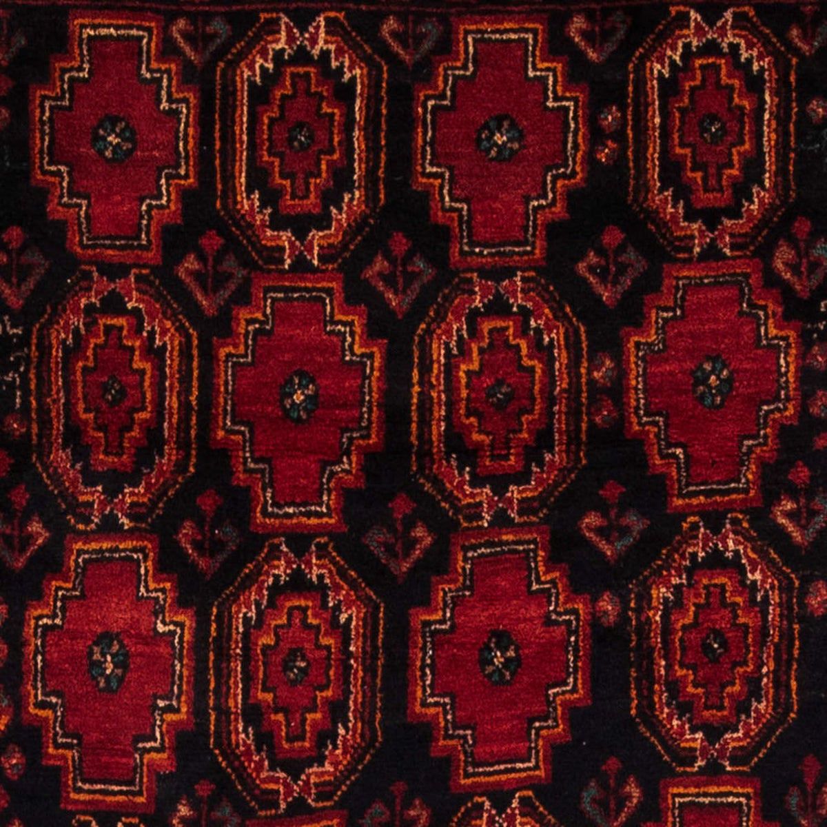 Runner Belutsch Rug - 185 x 110 cm - dark red