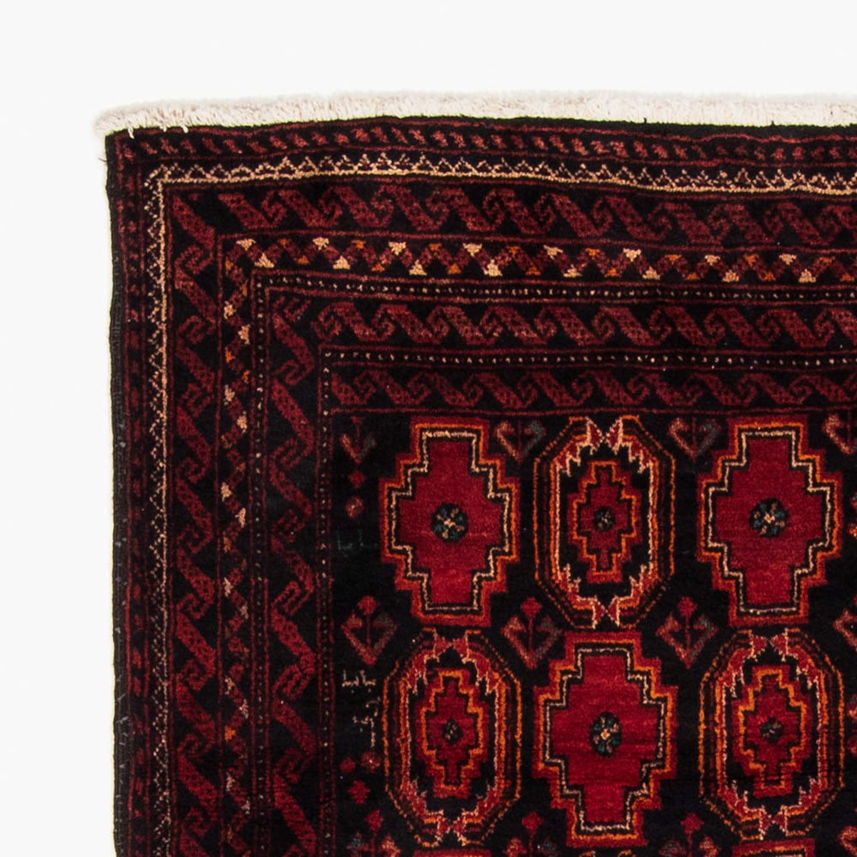 Runner Belutsch Rug - 185 x 110 cm - dark red