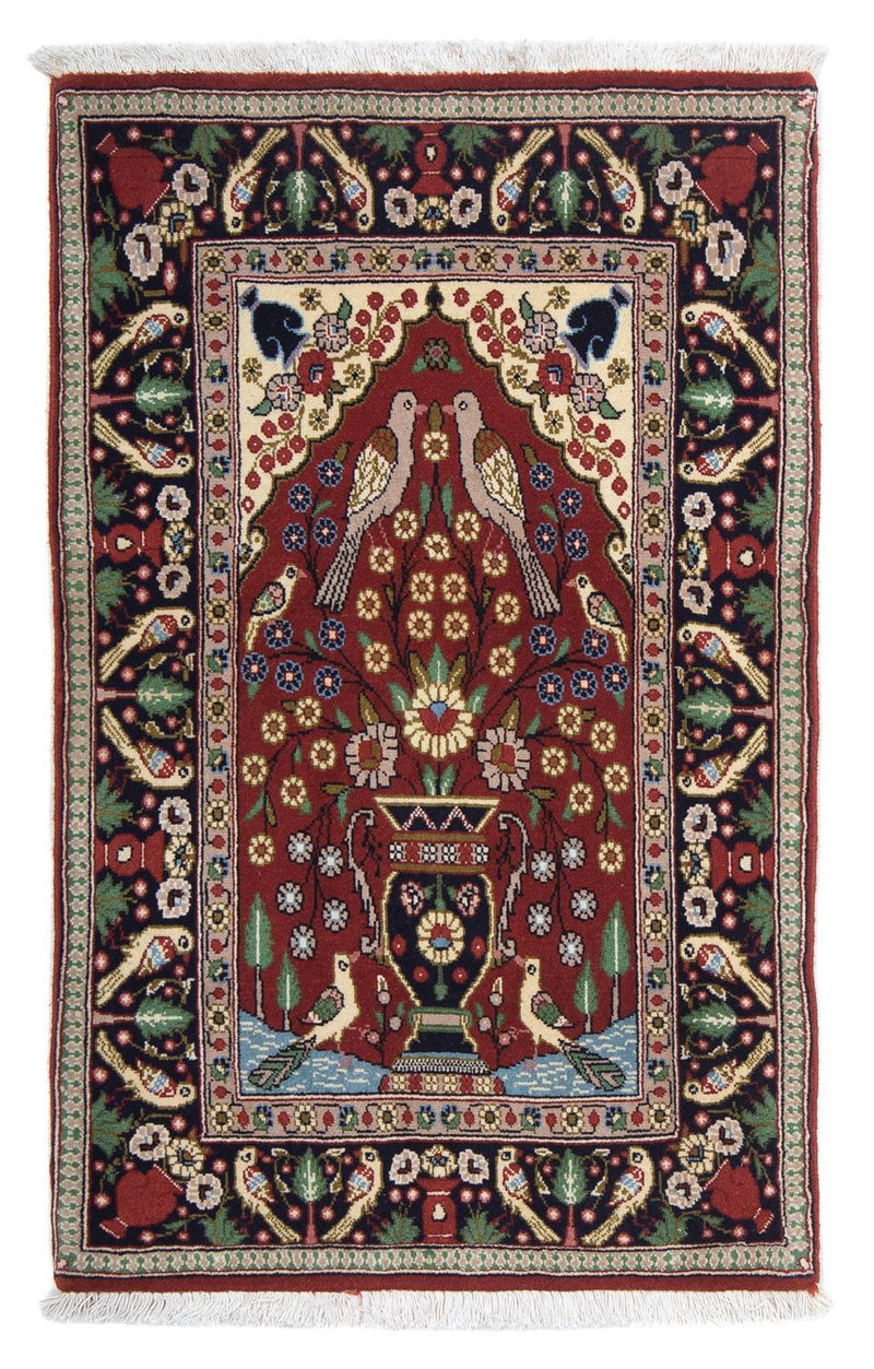 Perser Rug - Ghom - 105 x 63 cm - dark red