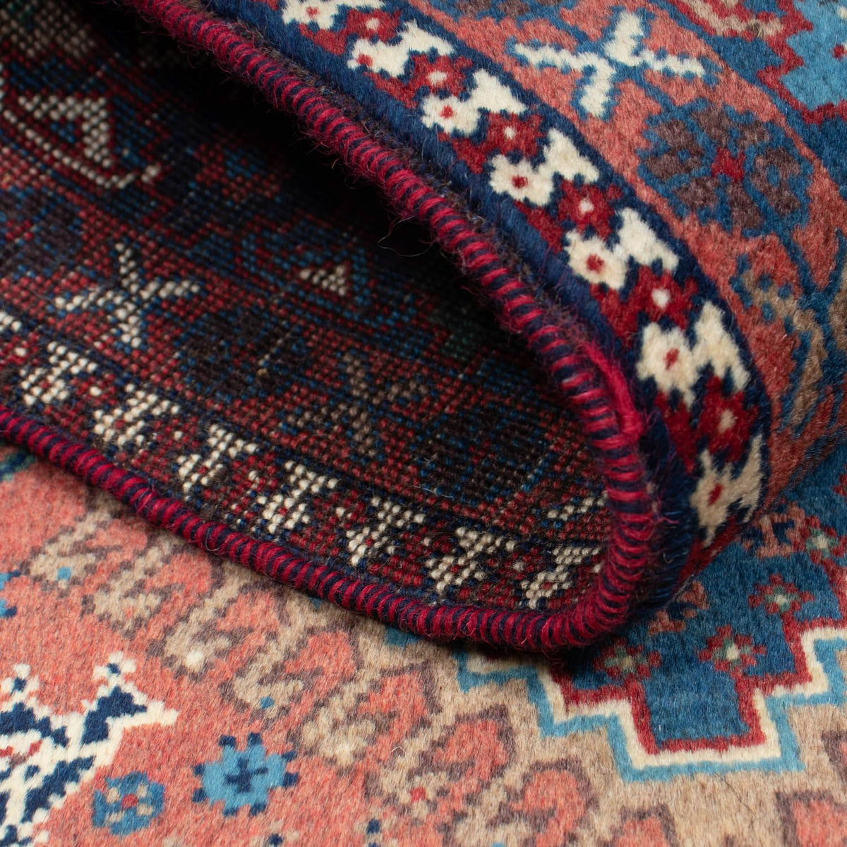 Perser Rug - Nomadic - 136 x 99 cm - blue