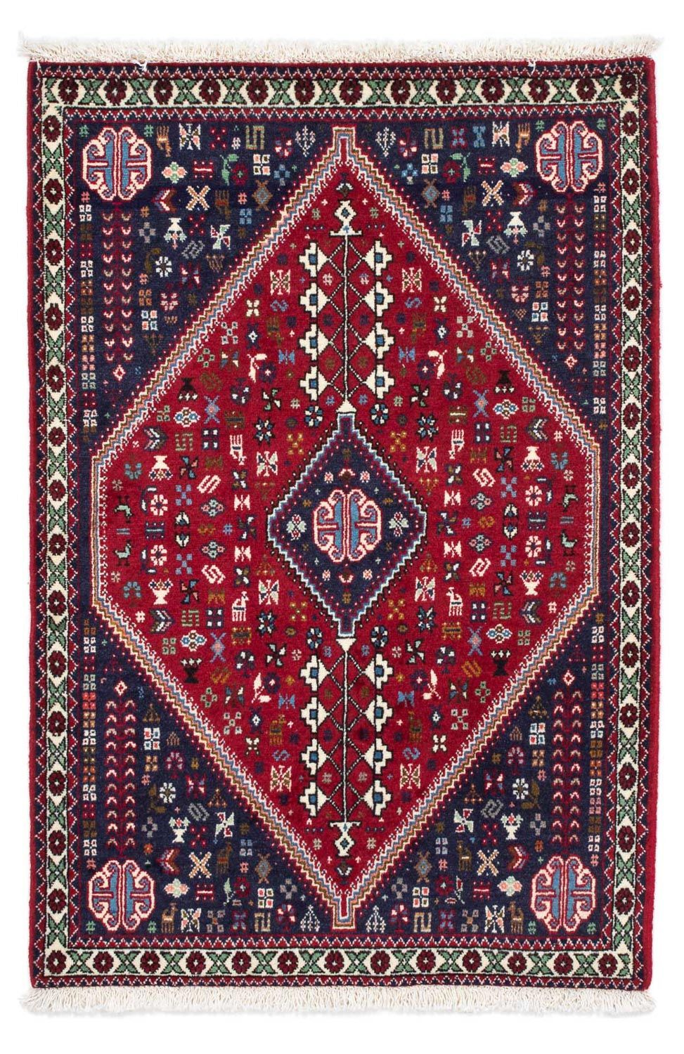 Perser Rug - Nomadic - 124 x 77 cm - dark red