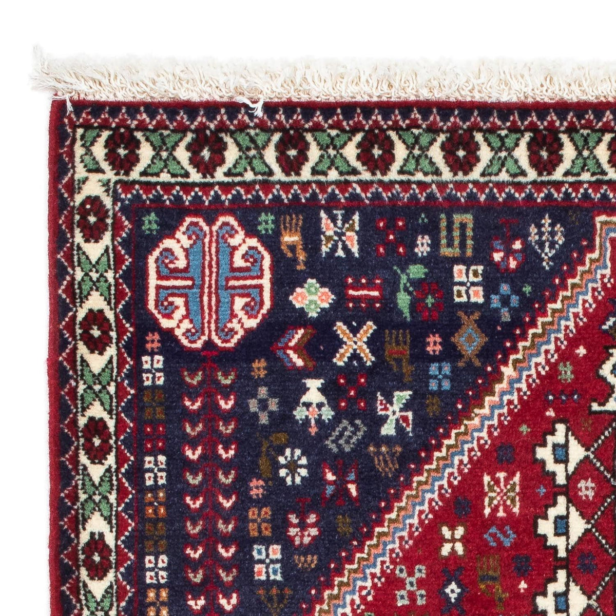 Perser Rug - Nomadic - 124 x 77 cm - dark red