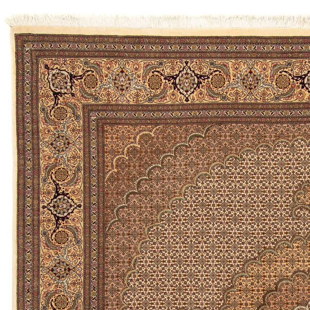 Perser Rug - Tabriz square  - 208 x 204 cm - light brown