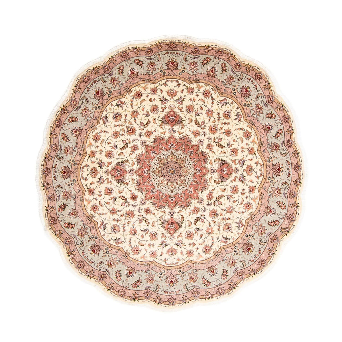 Perser Rug - Tabriz - Royal round  - 250 x 250 cm - beige