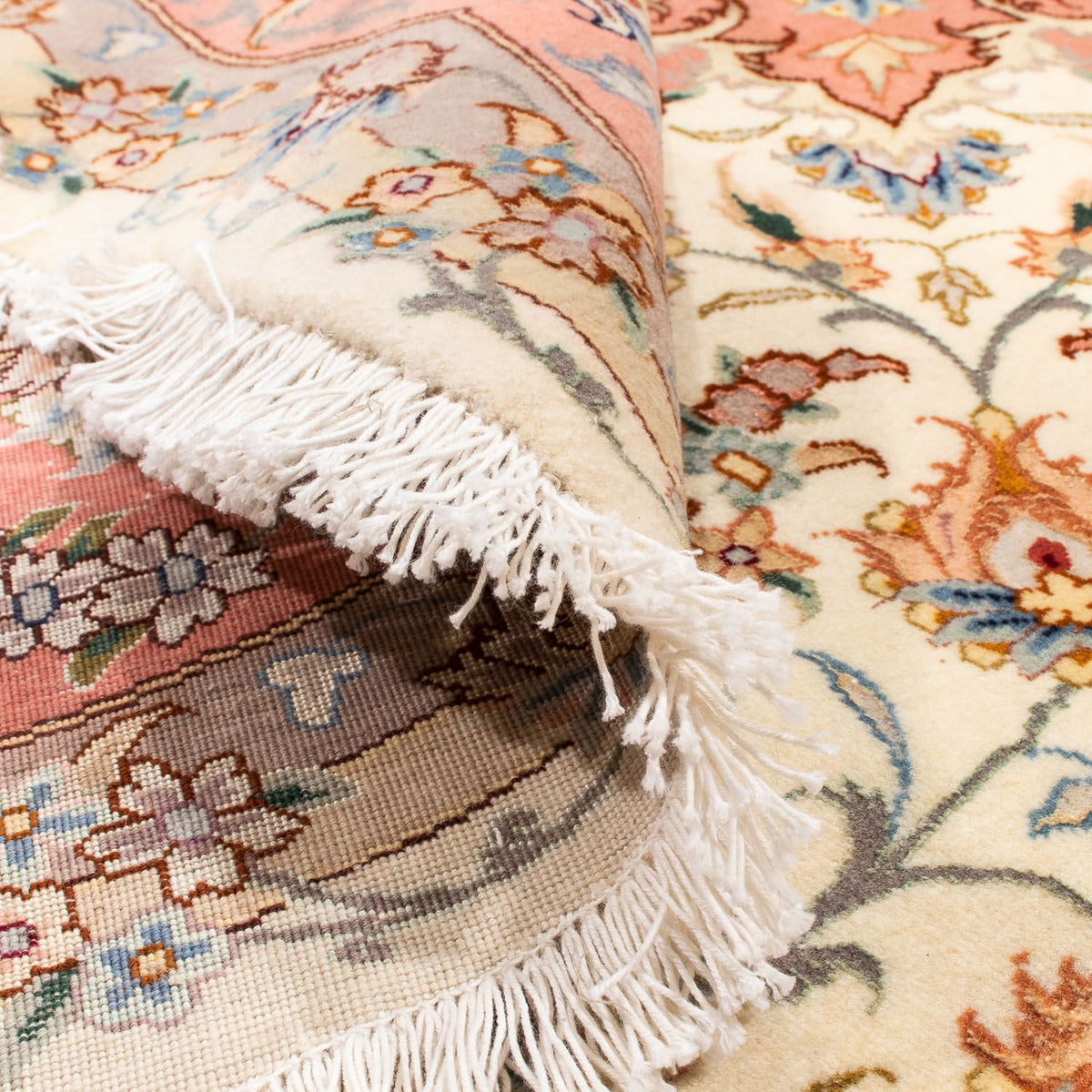 Perser Rug - Tabriz - Royal round  - 194 x 194 cm - beige