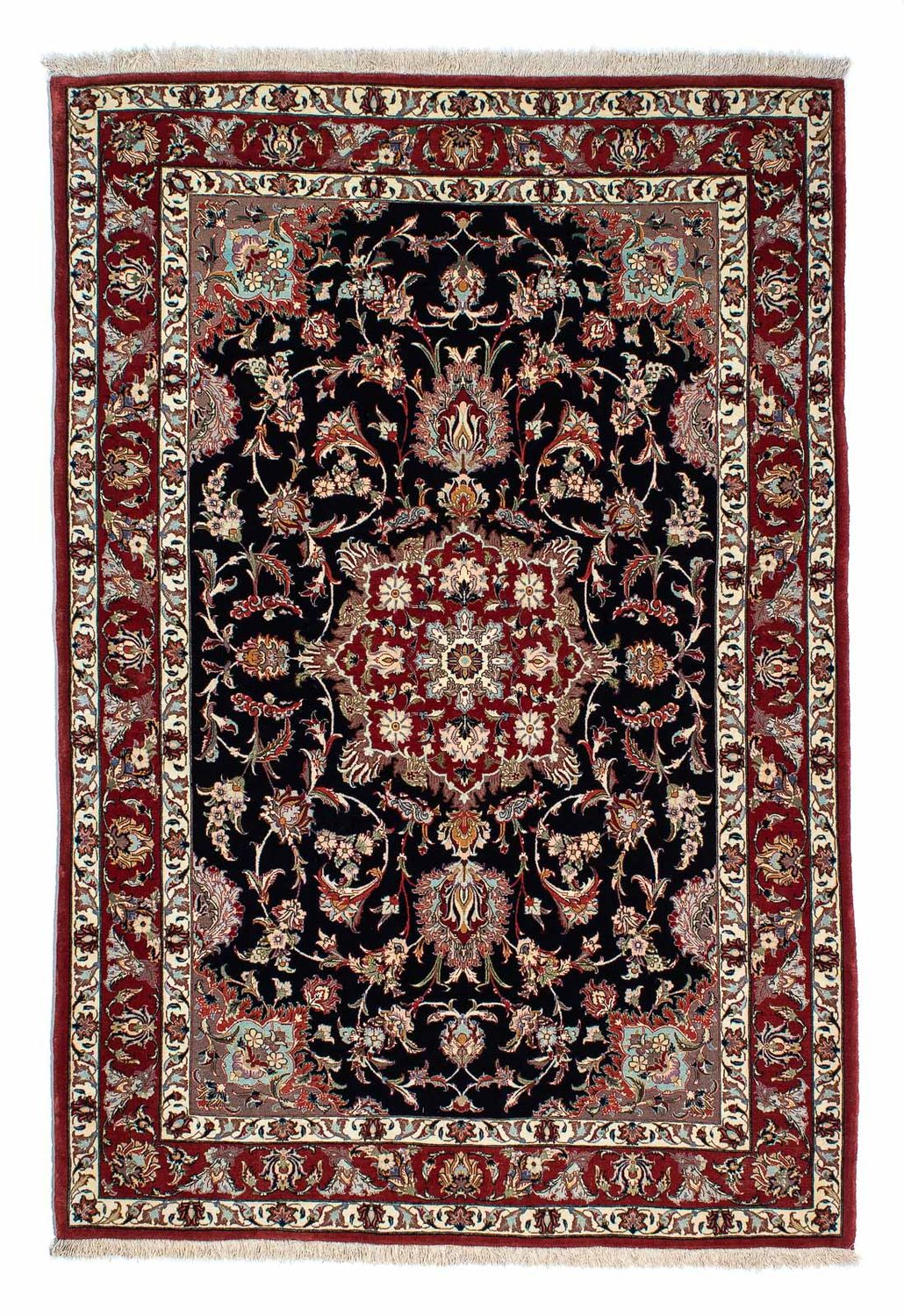 Perser Rug - Ghom - 201 x 138 cm - dark blue