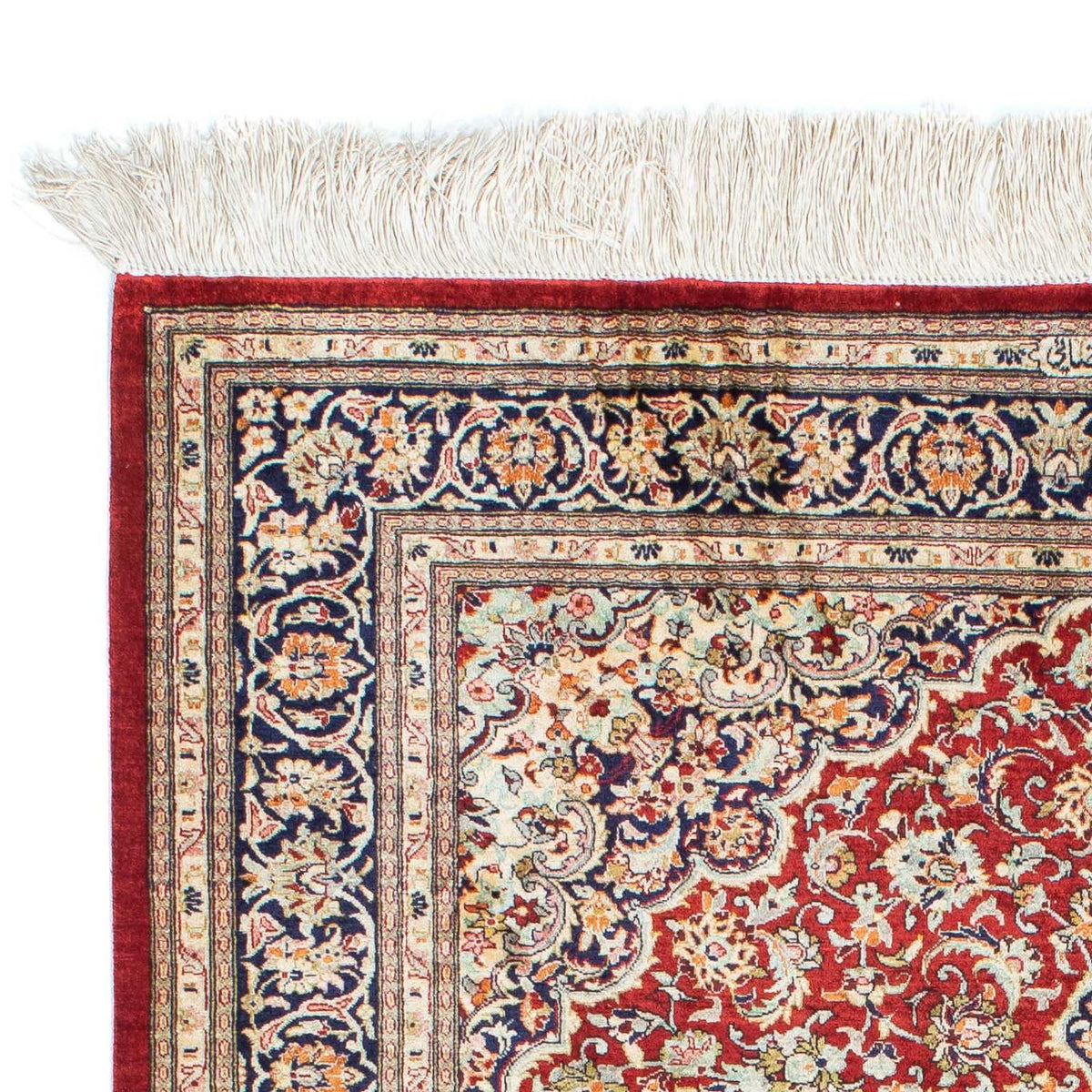 Perser Rug - Ghom - 150 x 100 cm - dark red