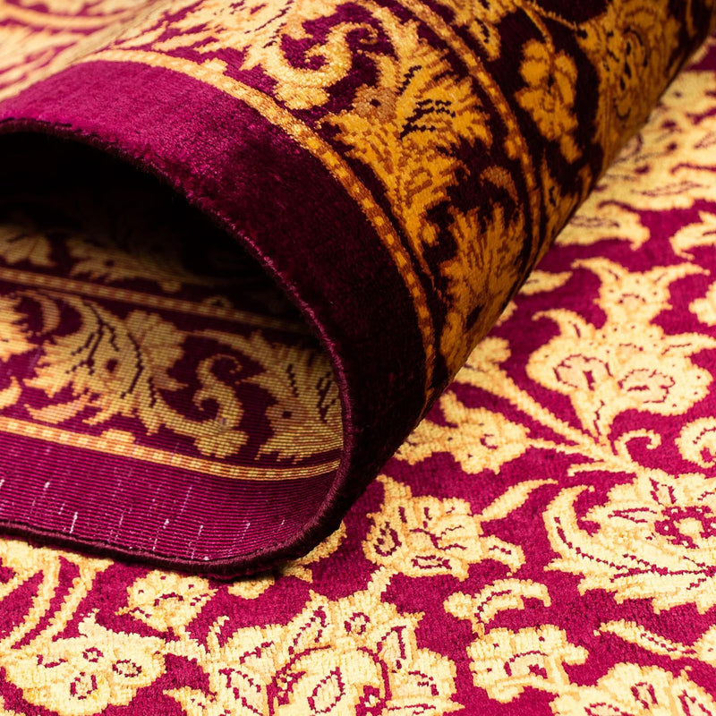 Silk Rug - Ghom Silk - Premium - 216 x 132 cm - dark blue