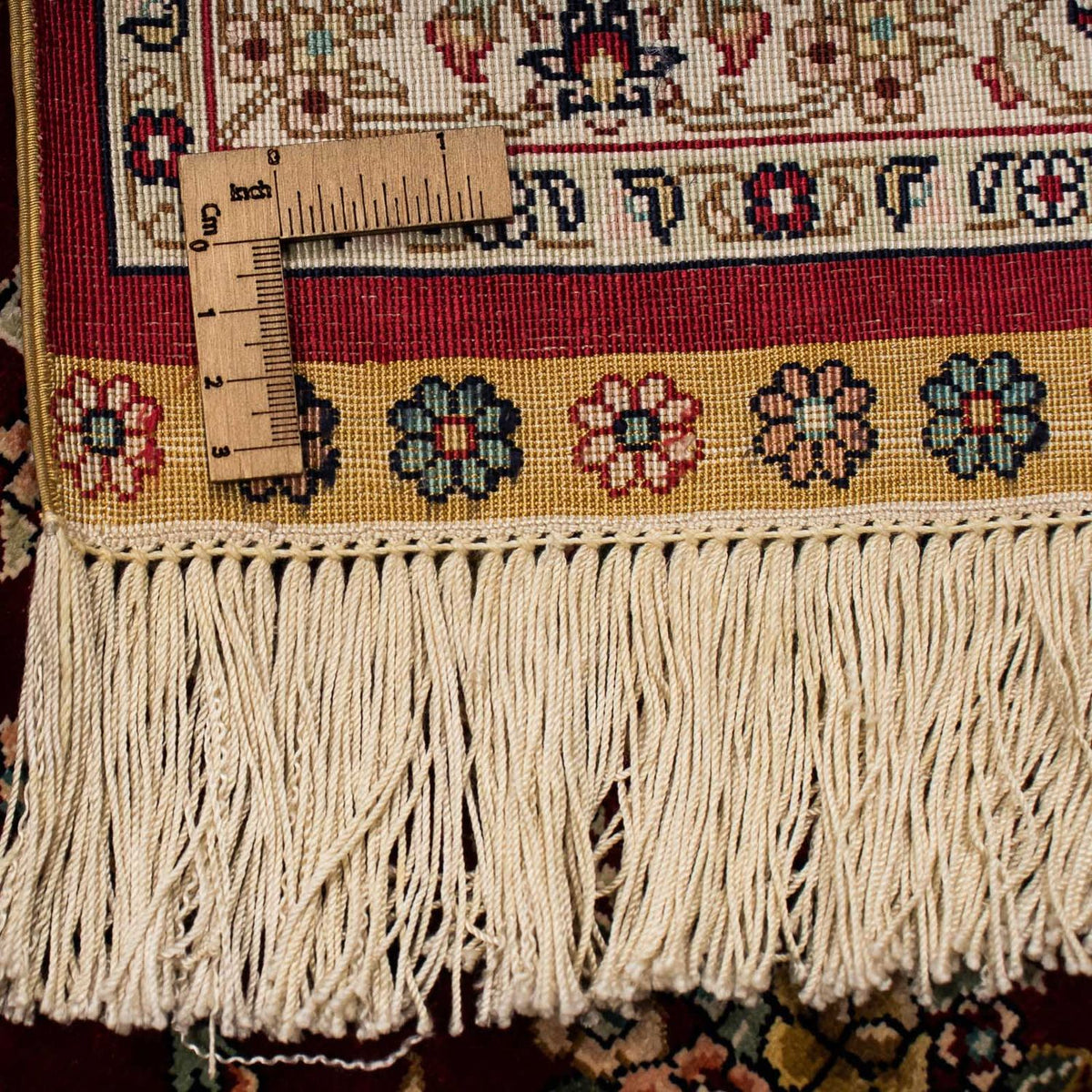 Perser Rug - Ghom - 197 x 133 cm - dark red