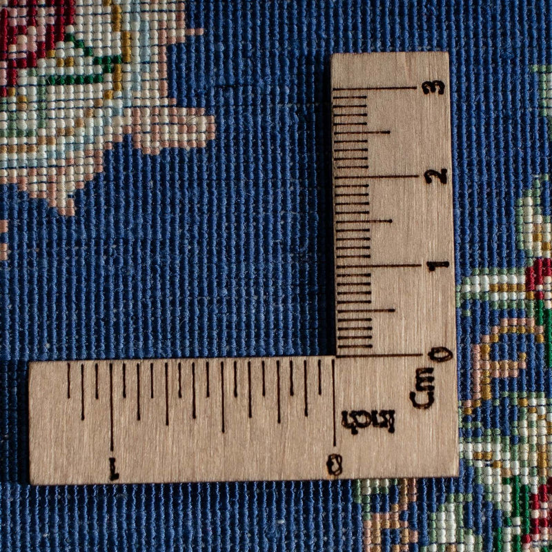 Silk Rug - Ghom Silk - Premium - 39 x 28 cm - dark blue