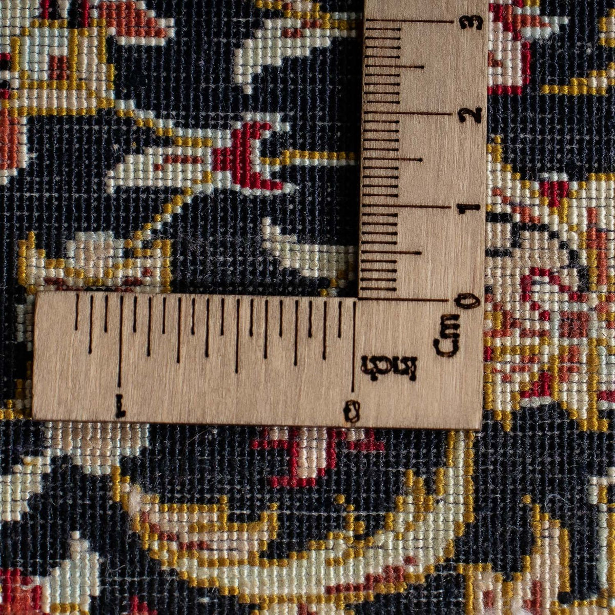 Silk Rug - Ghom Silk - Premium - 41 x 28 cm - dark blue