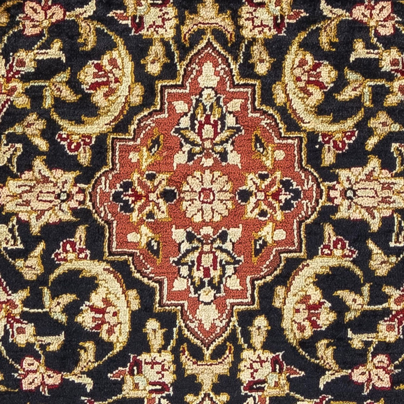 Silk Rug - Ghom Silk - Premium - 41 x 28 cm - dark blue