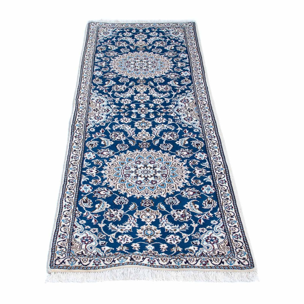 Runner Perser Rug - Nain - Royal - 190 x 62 cm - dark blue