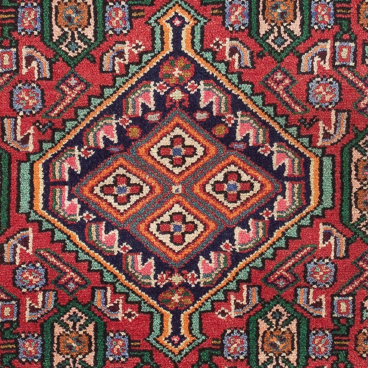 Perser Rug - Nomadic - 128 x 81 cm - red