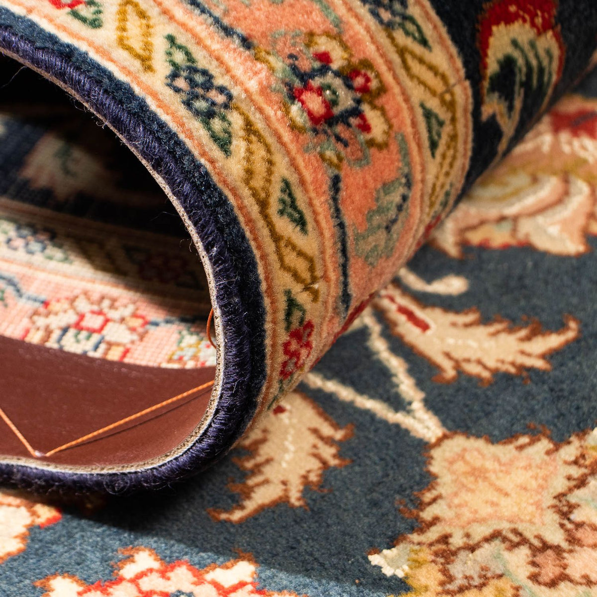 Runner Perser Rug - Tabriz - Royal - 300 x 66 cm - dark blue