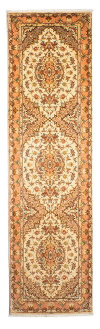 Runner Perser Rug - Tabriz - Royal - 314 x 87 cm - light brown