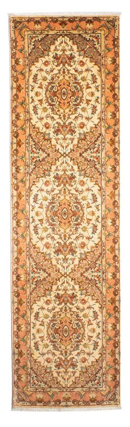 Runner Perser Rug - Tabriz - Royal - 314 x 87 cm - light brown