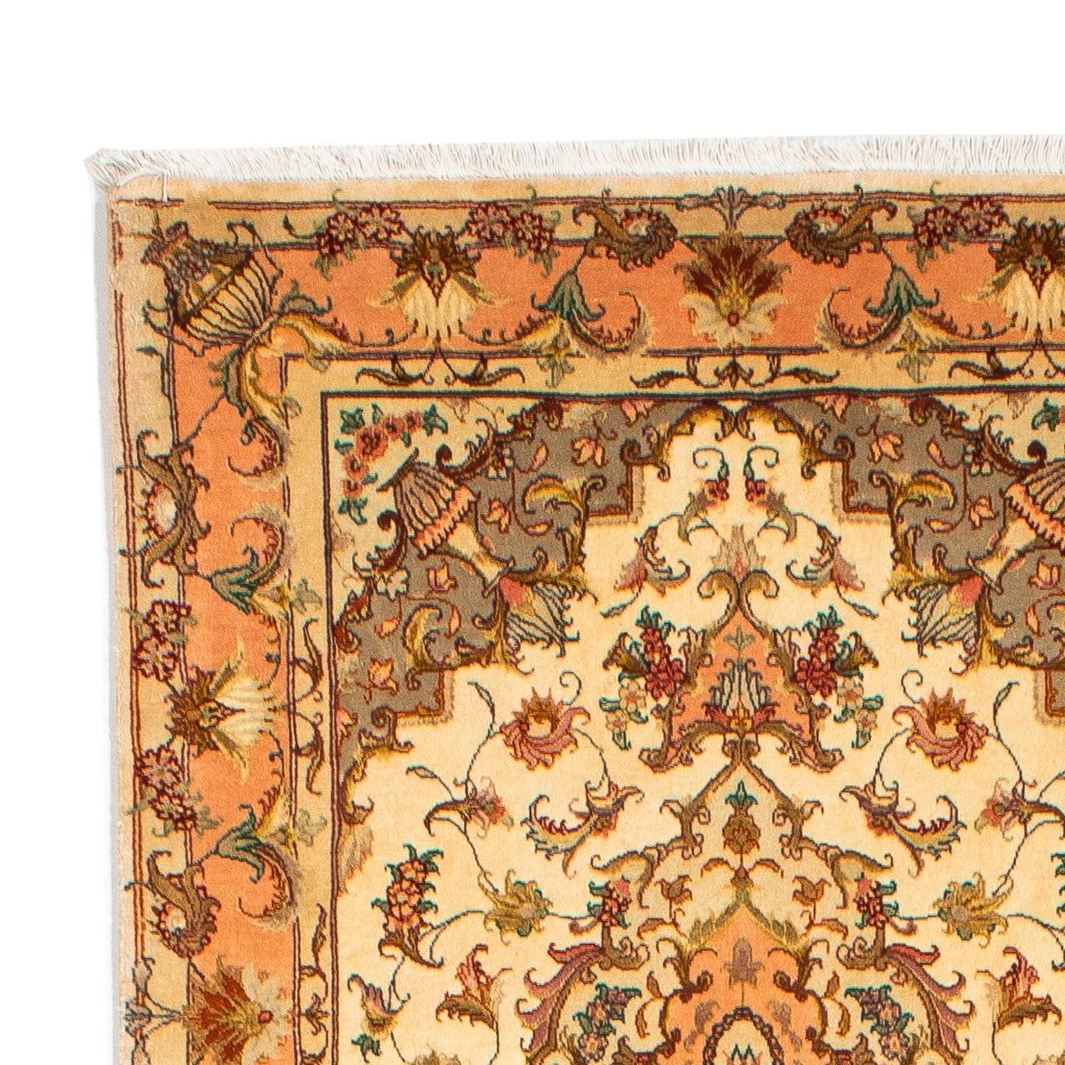 Runner Perser Rug - Tabriz - Royal - 314 x 87 cm - light brown