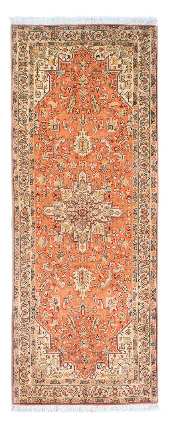 Runner Perser Rug - Tabriz - Royal - 216 x 80 cm - rust