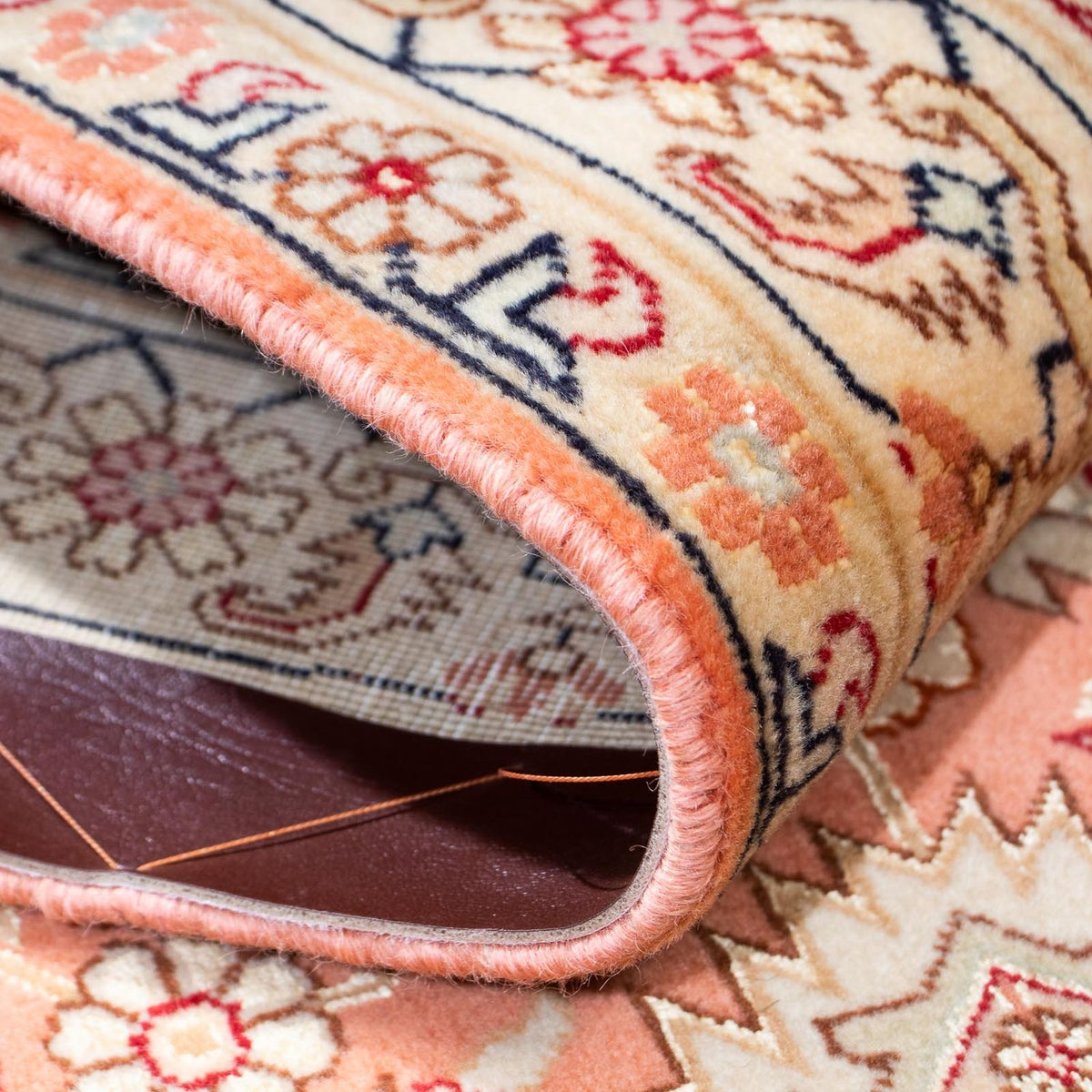 Runner Perser Rug - Tabriz - Royal - 216 x 80 cm - rust