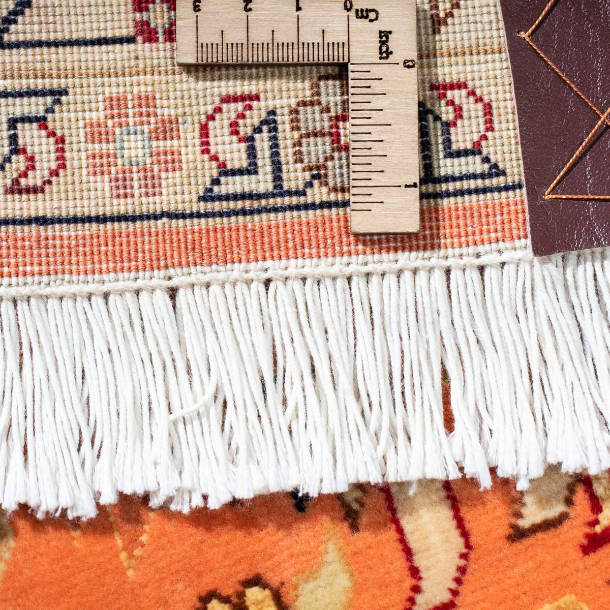 Runner Perser Rug - Tabriz - Royal - 216 x 80 cm - rust