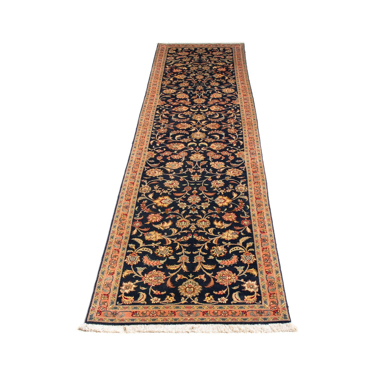 Runner Perser Rug - Tabriz - Royal - 292 x 66 cm - dark blue