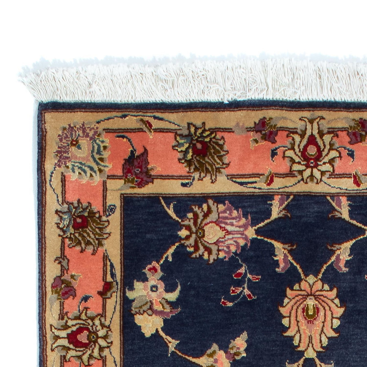 Runner Perser Rug - Tabriz - Royal - 198 x 75 cm - dark blue