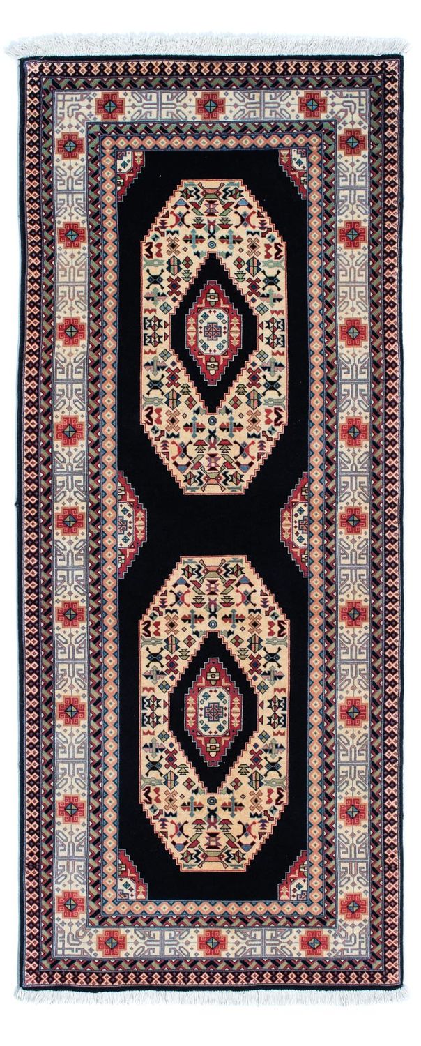 Runner Perser Rug - Tabriz - Royal - 188 x 74 cm - dark blue