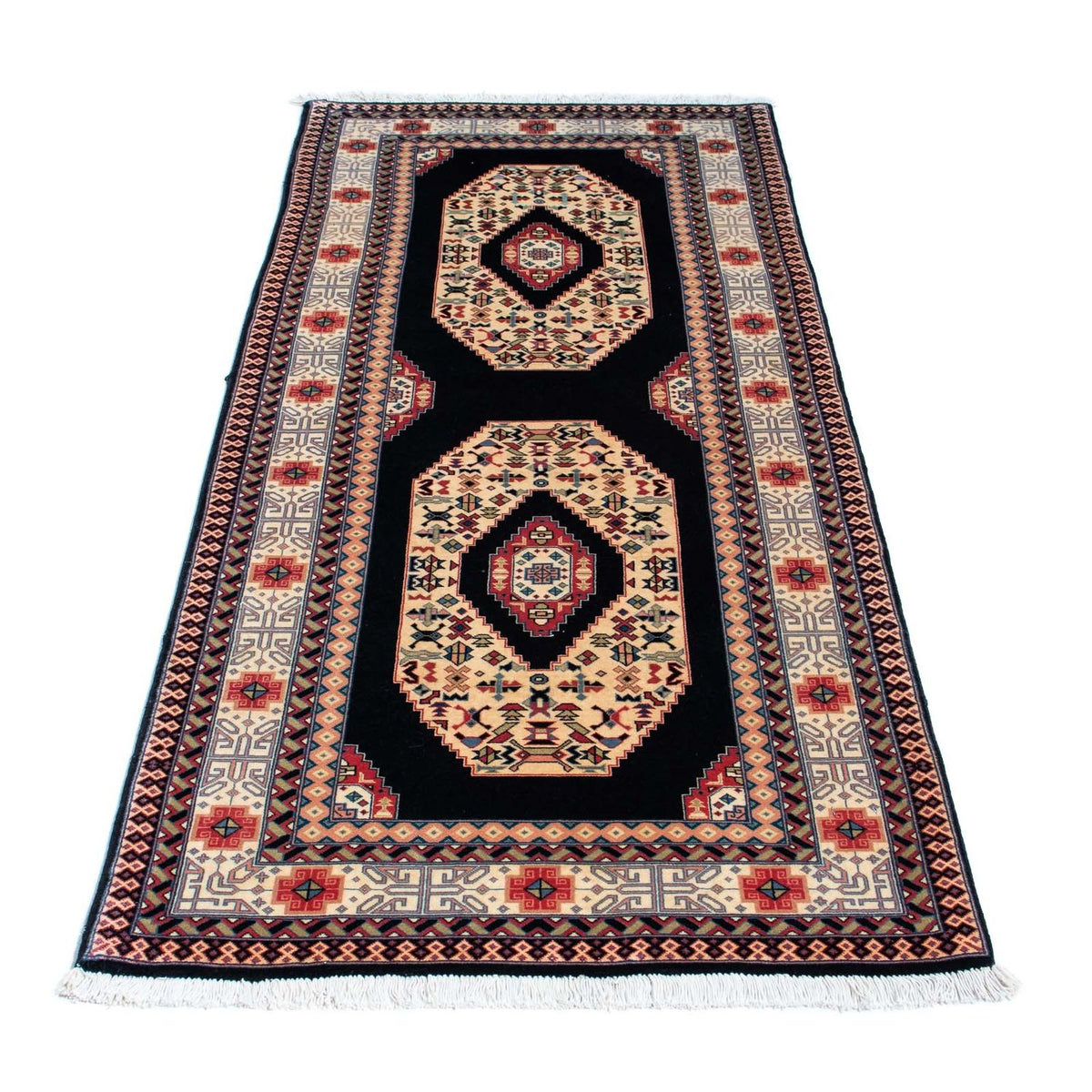 Runner Perser Rug - Tabriz - Royal - 188 x 74 cm - dark blue