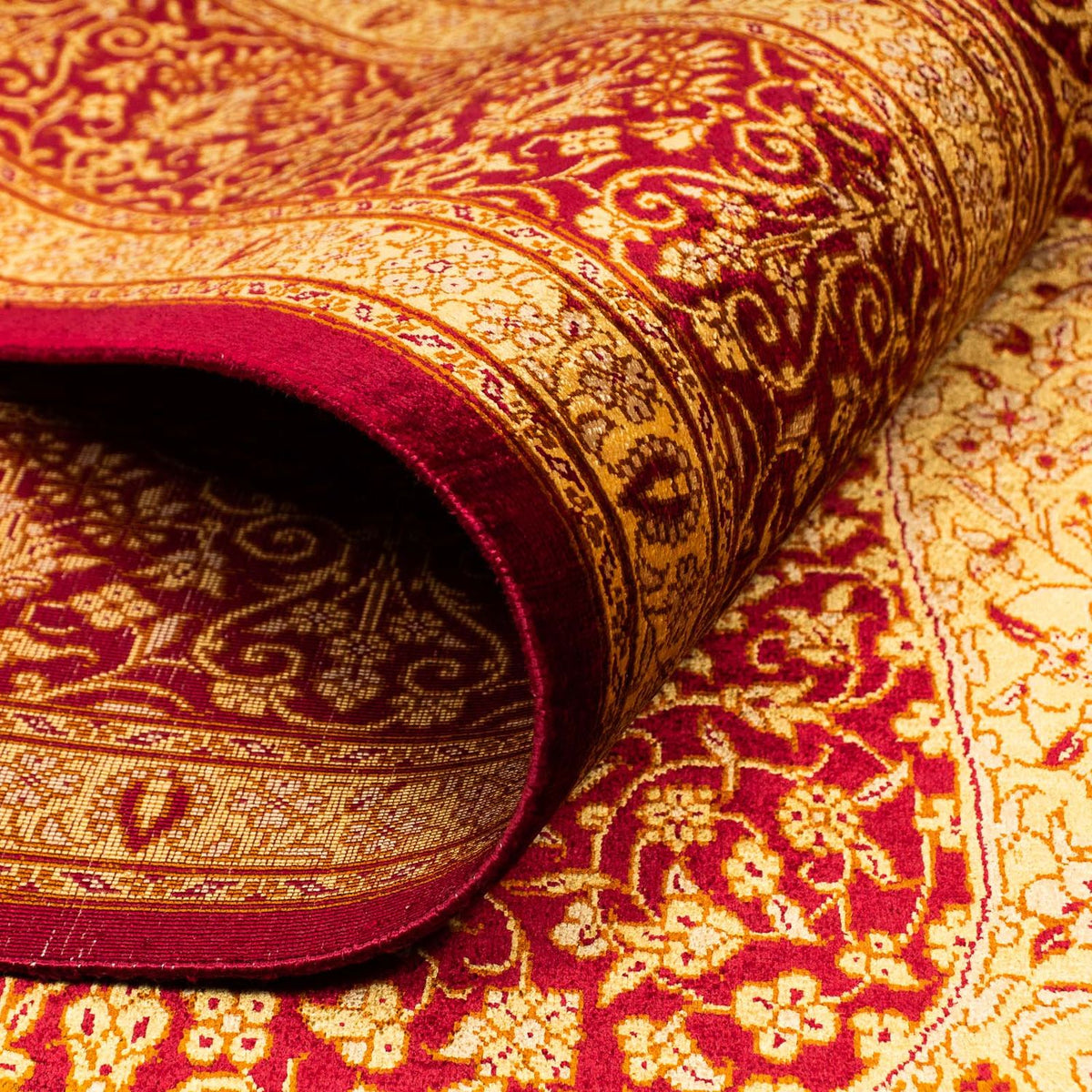 Silk Rug - Ghom Silk - Premium - 188 x 130 cm - beige