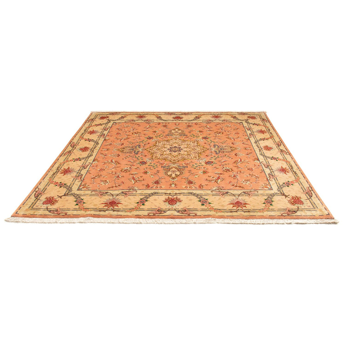 Perser Rug - Tabriz - Royal square  - 204 x 192 cm - light red