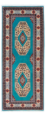 Runner Perser Rug - Tabriz - Royal - 190 x 74 cm - blue