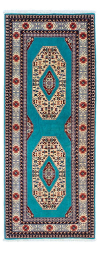 Runner Perser Rug - Tabriz - Royal - 190 x 74 cm - blue