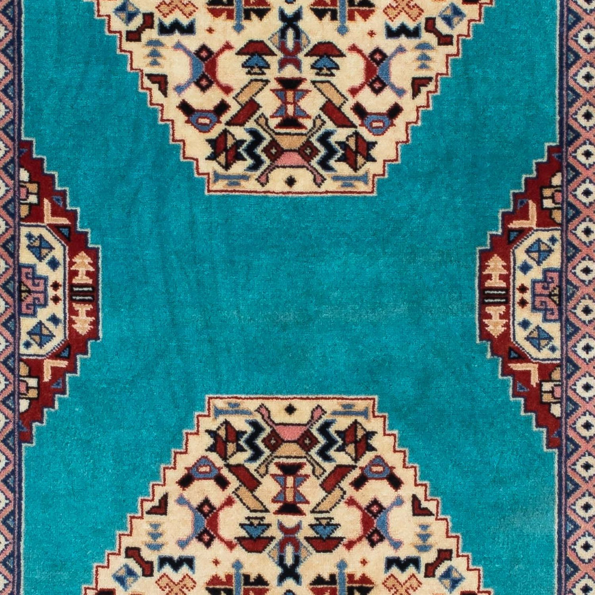 Runner Perser Rug - Tabriz - Royal - 190 x 74 cm - blue