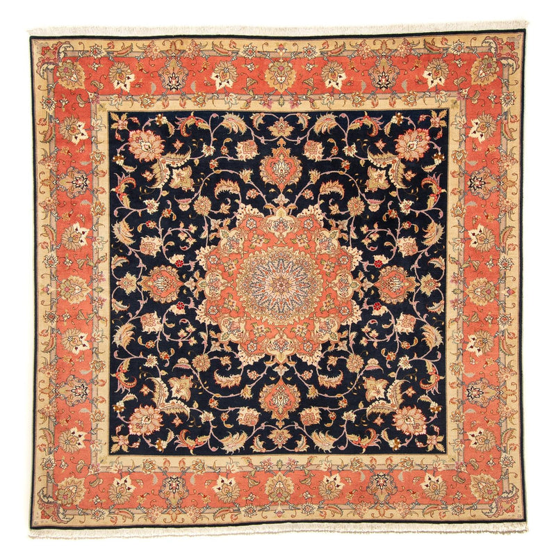 Perser Rug - Tabriz - Royal square  - 202 x 202 cm - dark blue