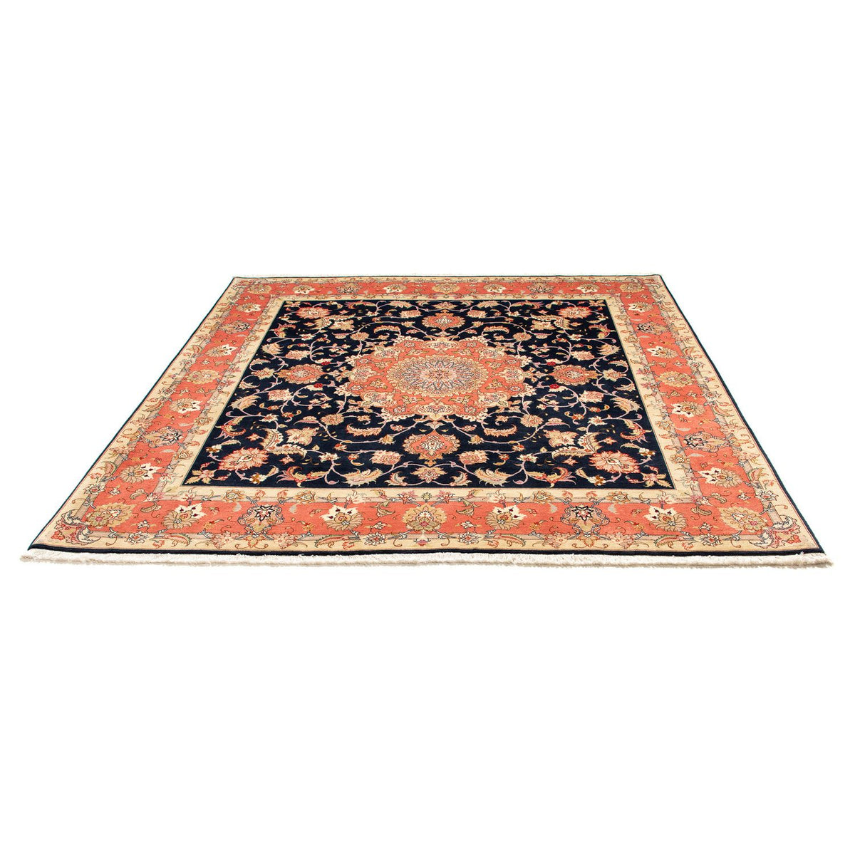 Perser Rug - Tabriz - Royal square  - 202 x 202 cm - dark blue