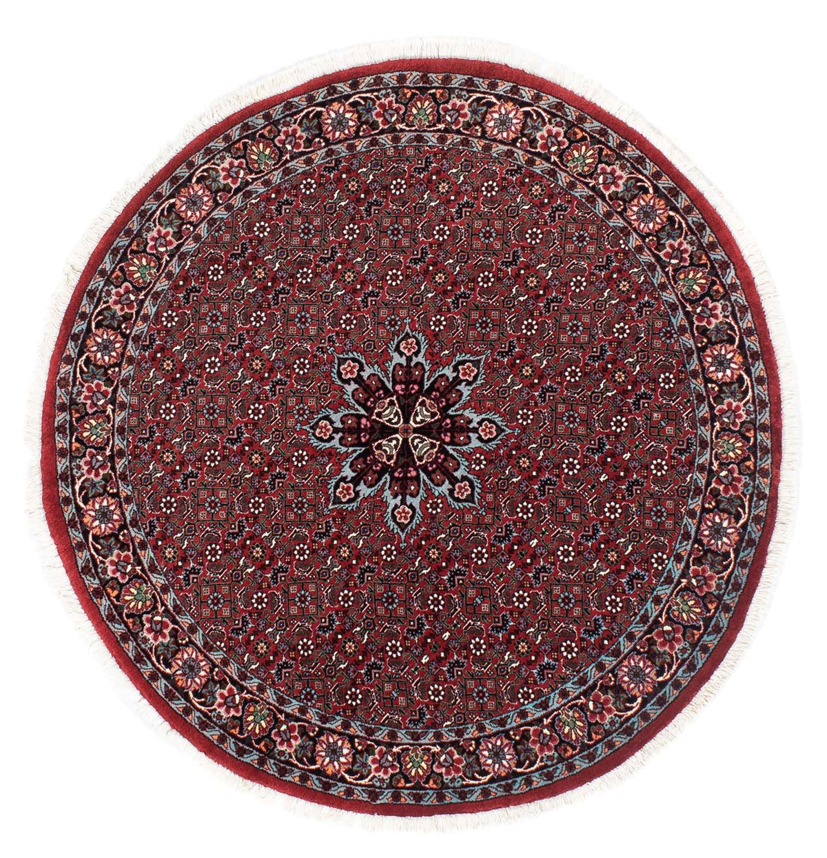 Perser Rug - Bidjar round  - 120 x 120 cm - dark red