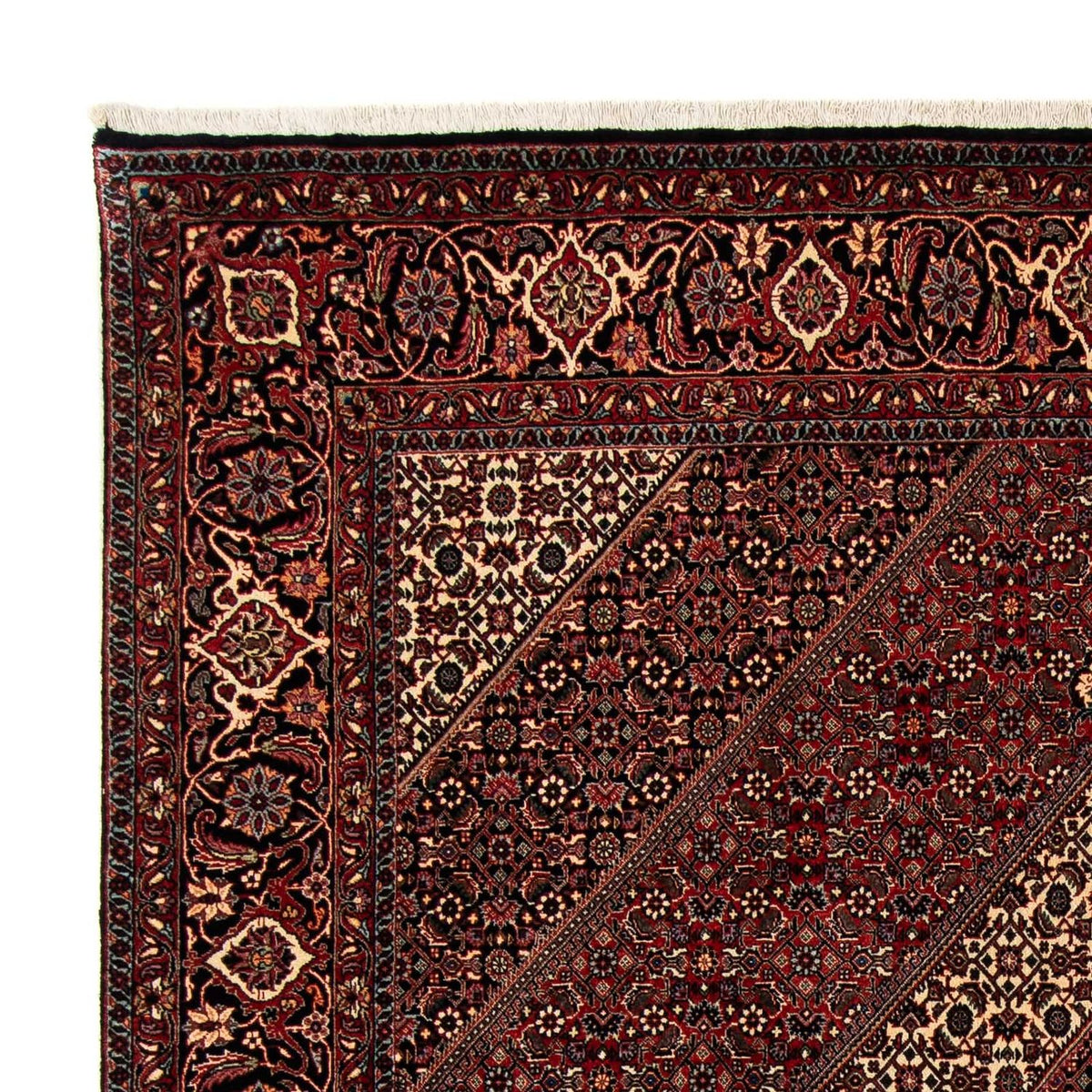 Perser Rug - Bidjar - 249 x 200 cm - dark red