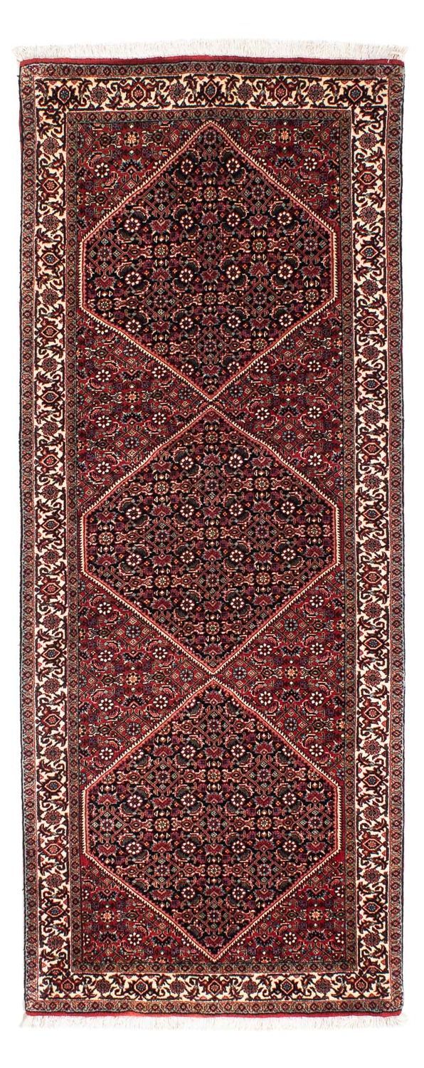 Runner Perser Rug - Bidjar - 198 x 74 cm - dark red