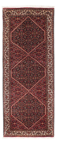 Runner Perser Rug - Bidjar - 198 x 74 cm - dark red