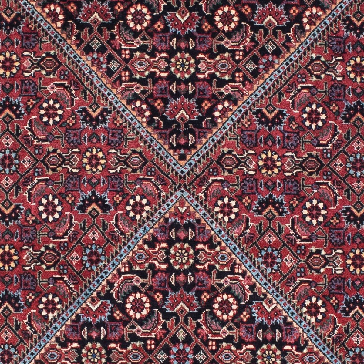 Runner Perser Rug - Bidjar - 211 x 75 cm - dark blue