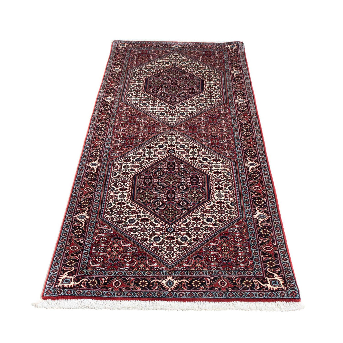 Runner Perser Rug - Bidjar - 201 x 74 cm - red